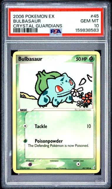 2006 Pokemon EX Crystal Guardians 45 Bulbasaur PSA 10 Gem Mint