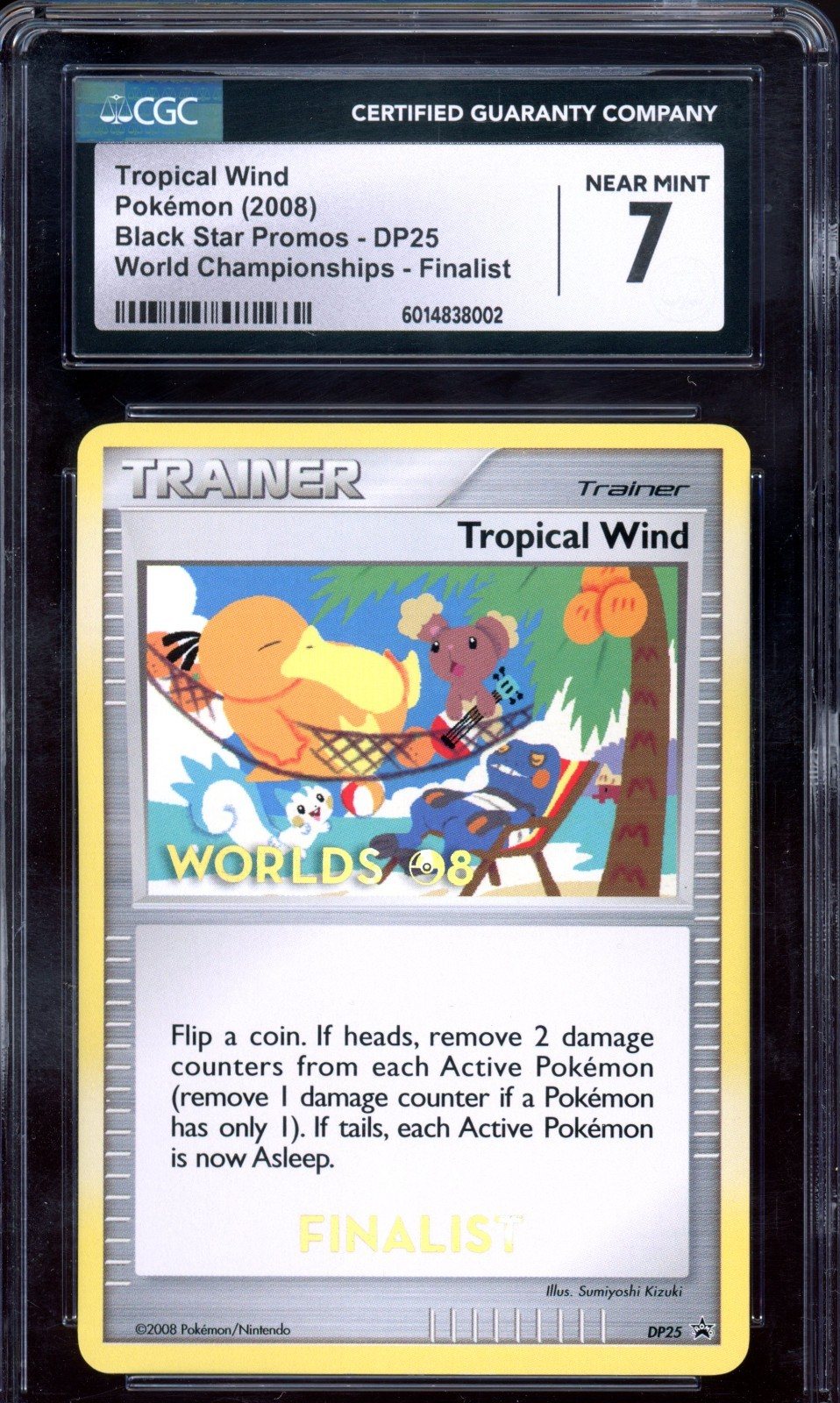 2008 Pokemon Tropical Wind Finalist DP25 World Championships CGC 7 NM – Photo 1