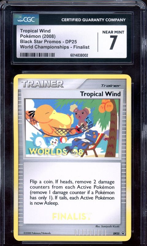 2008 Pokemon Tropical Wind Finalist DP25 World Championships CGC 7 NM