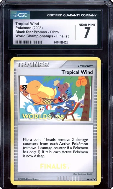 2008 Pokemon Tropical Wind Finalist DP25 World Championships CGC 7 NM